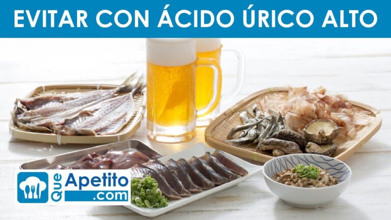 ácido úrico alto que no comer