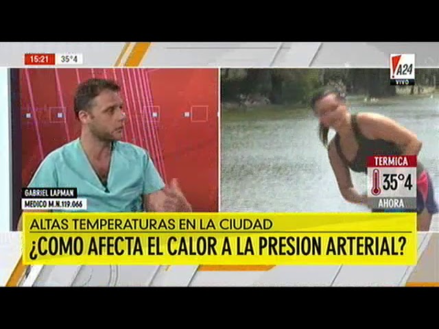 bajada de tensión por calor