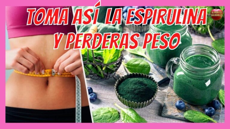 como tomar espirulina para adelgazar