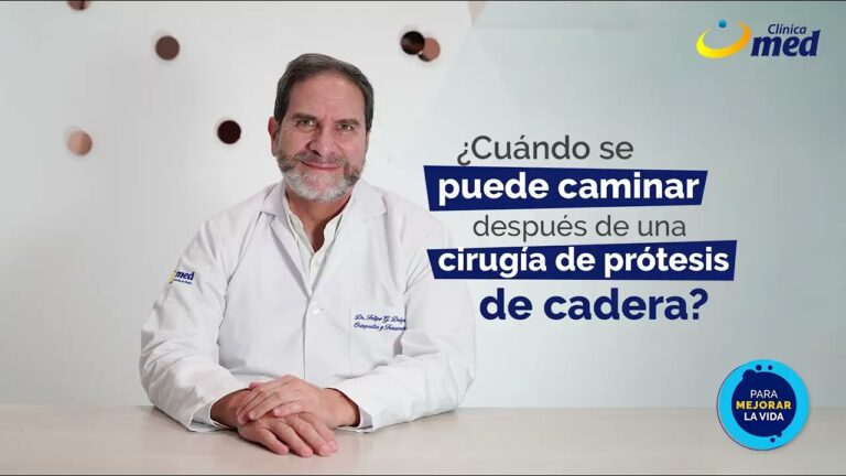 cuándo puedo caminar después de una operación de cadera