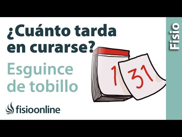 cuánto tarda en curarse un esguince de tobillo