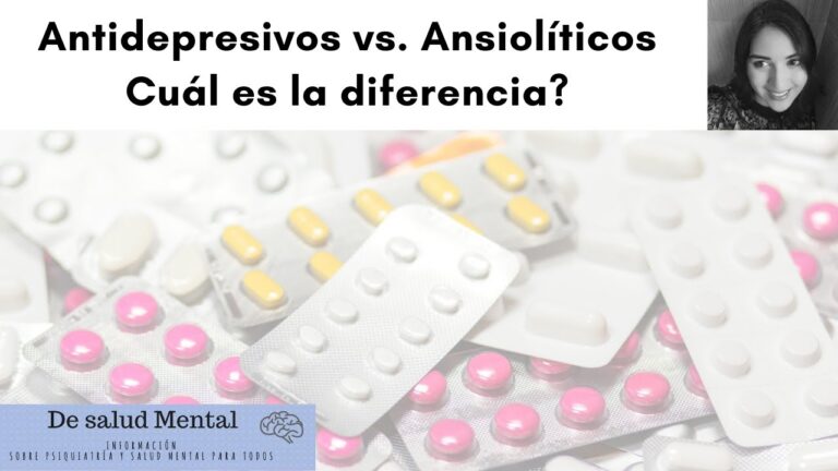 diferencias entre ansioliticos y antidepresivos