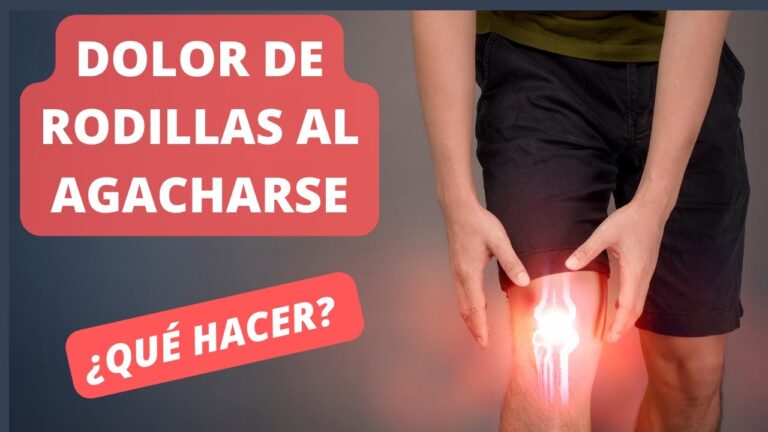 dolor de rodillas al agacharse y levantarse