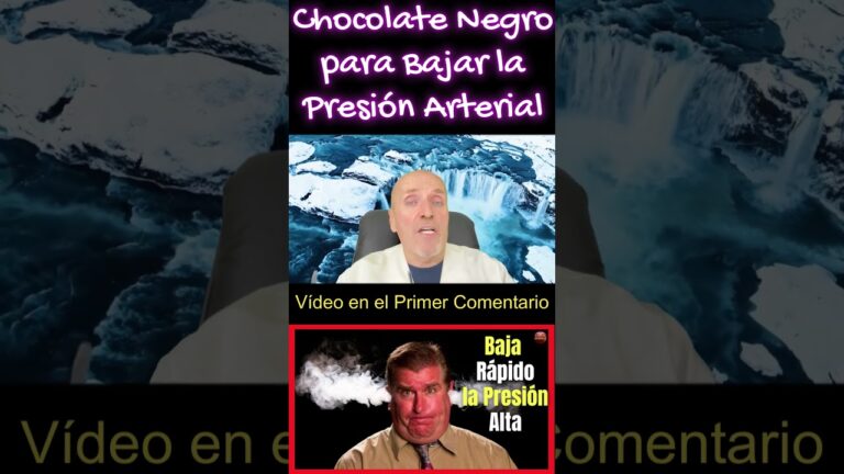 el chocolate baja la tensión