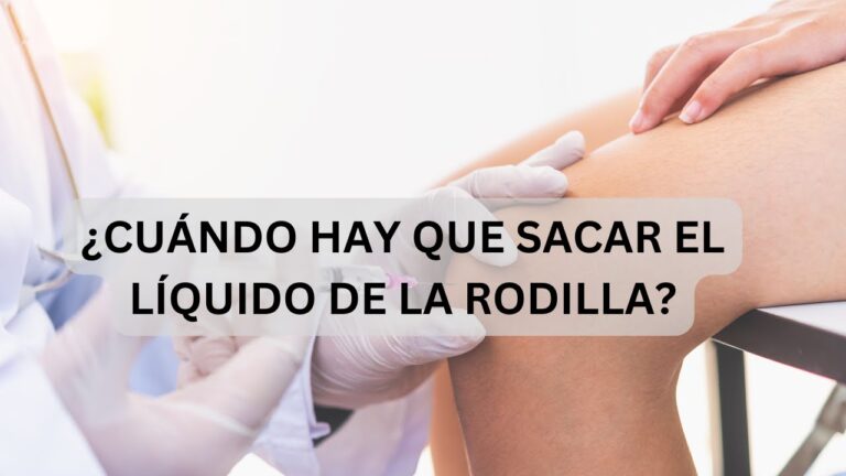 es bueno andar con líquido en la rodilla