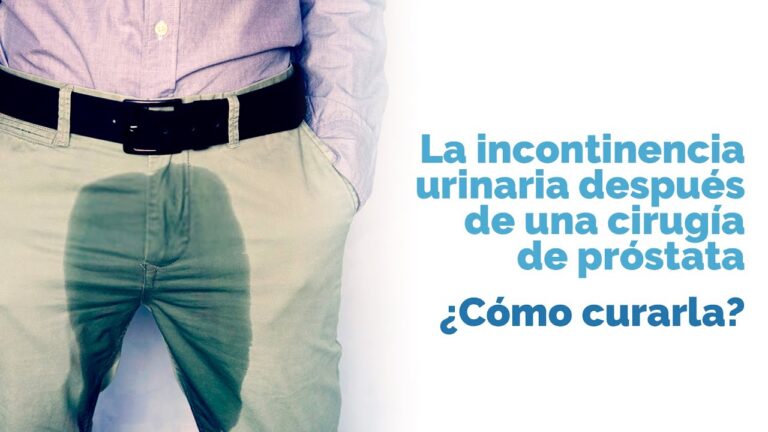 estoy operado de próstata y tengo incontinencia