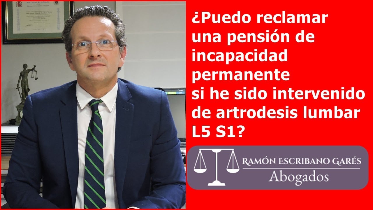 grado de discapacidad por artrodesis lumbar