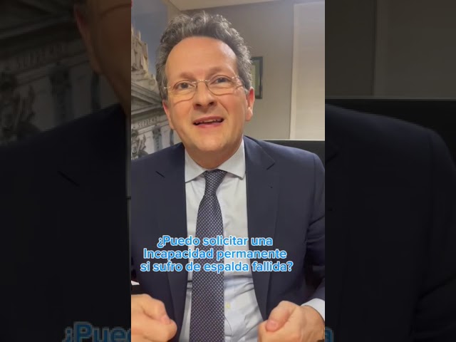 grado de discapacidad por espalda fallida