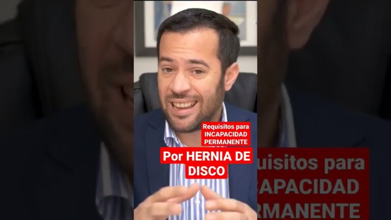 grado de discapacidad por hernia discal