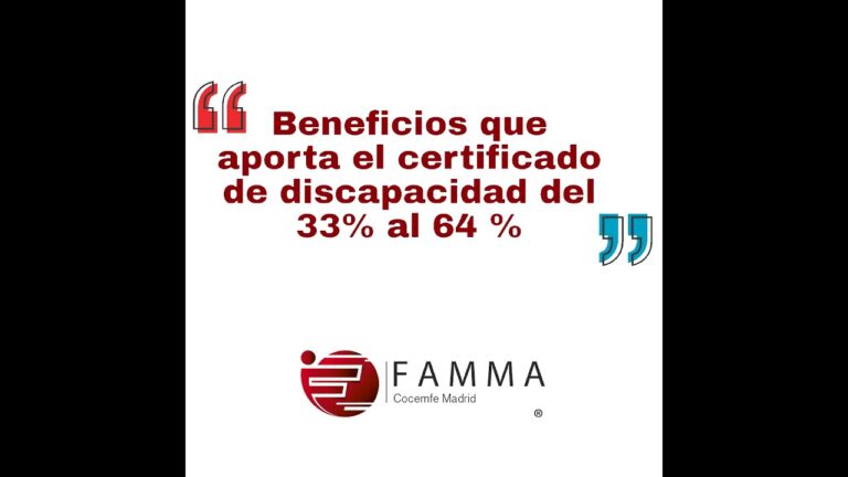 graus de discapacitat d'entre el 33 i el 64