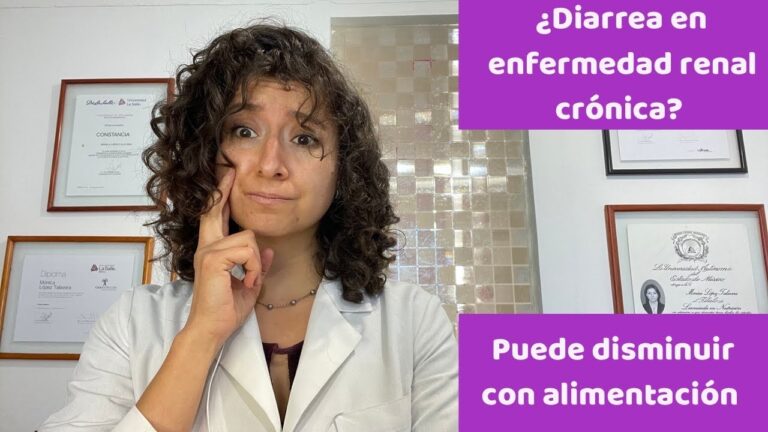 insuficiencia renal y diarrea en ancianos