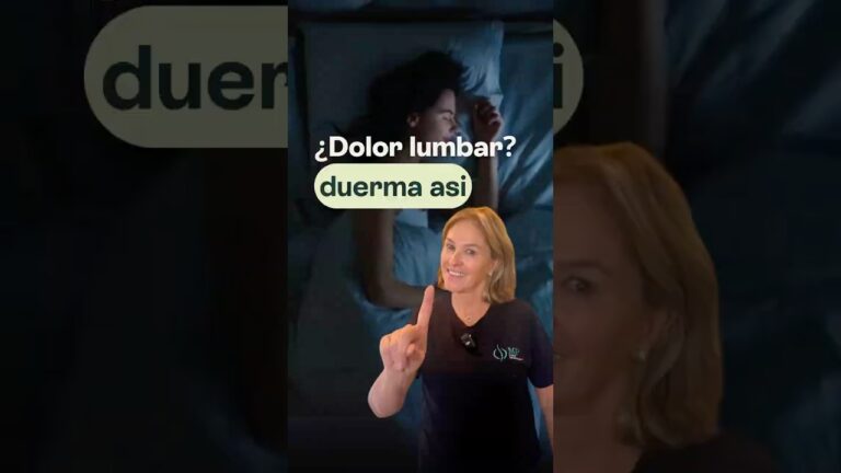 mejor postura para dormir con dolor lumbar
