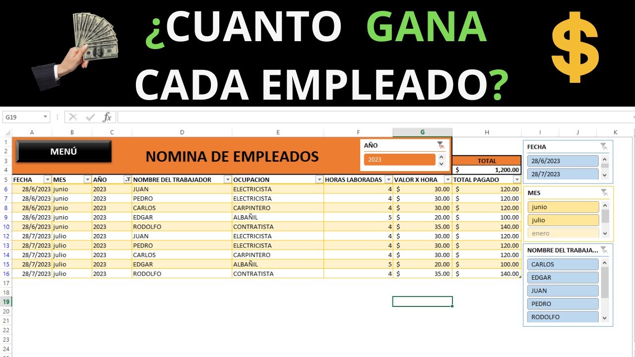 modelo de nomina para rellenar