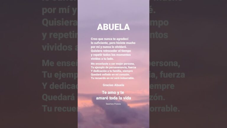poemas para abuelos de agradecimiento