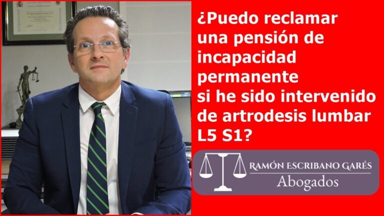 porcentaje discapacidad por artrodesis lumbar