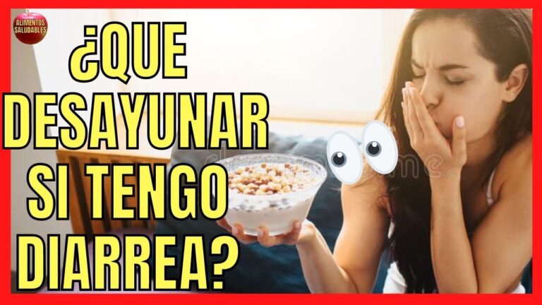 que desayunar si tienes diarrea