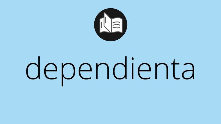 que significa dependienta en españa