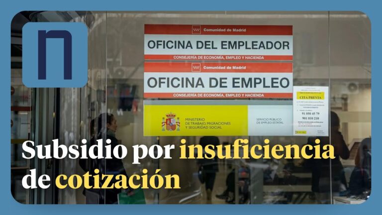 subsidio por insuficiencia de cotización