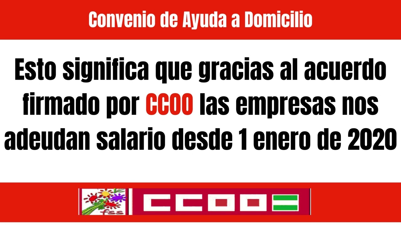 tabla salarial de ayuda a domicilio