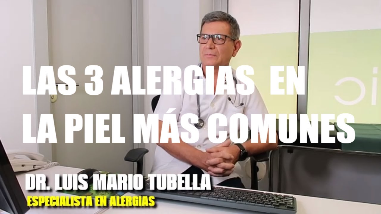 tipos alergias en la piel
