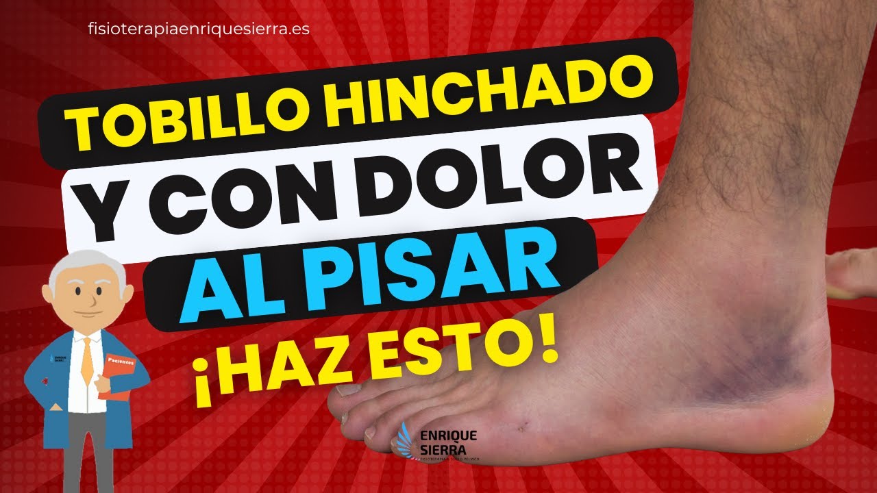 un tobillo hinchado y el otro no
